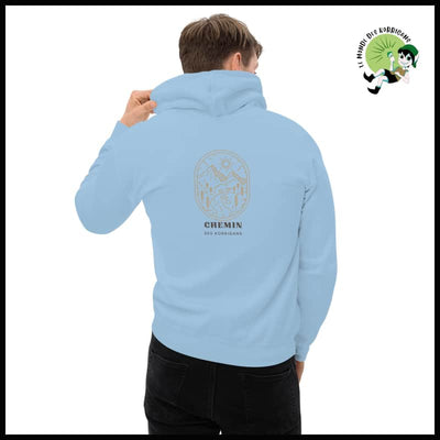 Hoodie Unisexe - Chemin des Korrigans - Bleu Clair / S