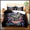 Housse de Couette Moth Champignon - D / 135x200cm 3pcs - Coussins et couvertures avec des motifs champignons