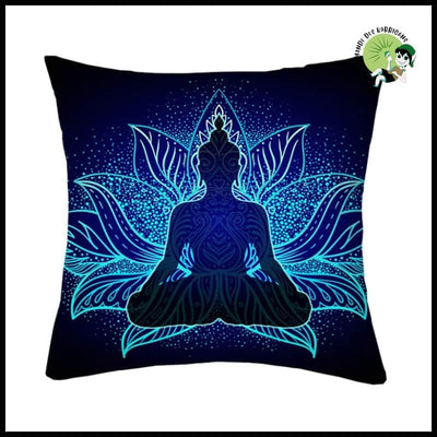 Housse de Coussin Mandala Méditation - 9 / 45X45CM - Coussins méditation avec motifs naturels