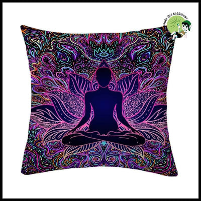 Housse de Coussin Mandala Méditation - Coussins méditation avec motifs naturels