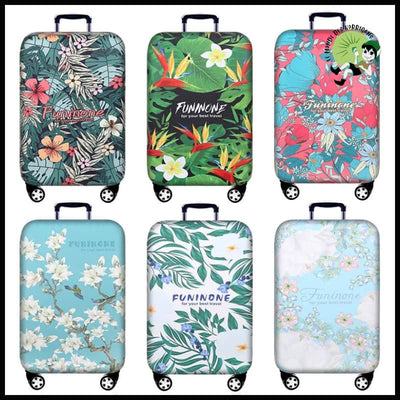 Housse de Protection Valise Florale - Sacs en toile organique avec des motifs la nature