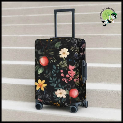 Housse de Valise Fleurie et Pêche - Sacs en toile organique avec des motifs la nature