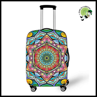 Housse de Valise Mandala Fleuri - Mandalas 14 / S - Sacs en toile organique avec des motifs la nature