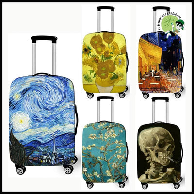 Housse de Valise Peinture Van Gogh - Sacs en toile organique avec des motifs la nature