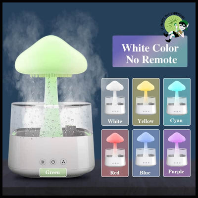 Humidificateur Champignon Lumière Colorée - Blanc sans Télécommande - Lampes et éclairages en forme de champignon