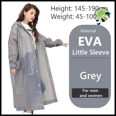 Imperméable Épais Unisexe Randonnée - Gris Petit / Taille Unique - Imperméables et KWAY