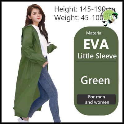 Imperméable Épais Unisexe Randonnée - Vert Petit / Taille Unique - Imperméables et KWAY