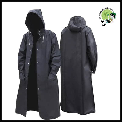 Imperméable Long Noir Tendance - Imperméables et KWAY