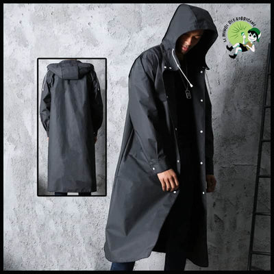 Imperméable Long Noir Tendance - Imperméables et KWAY