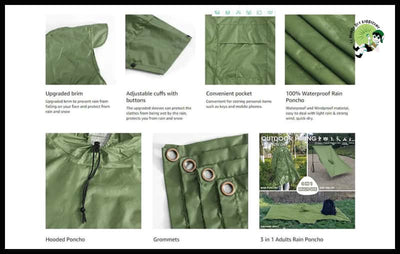 Imperméable militaire 3-en-1 Extérieur - Imperméables et KWAY