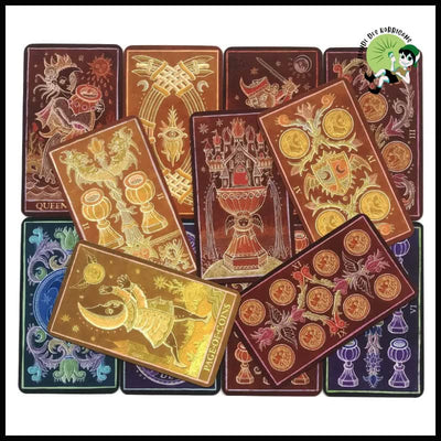 Jeu de Cartes Oracle Arc-en-Ciel Tarot - Carte en Papier - Jeux cartes tarot artistiques