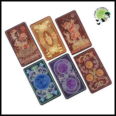 Jeu de Cartes Oracle Arc-en-Ciel Tarot - Carte en Papier - Jeux cartes tarot artistiques