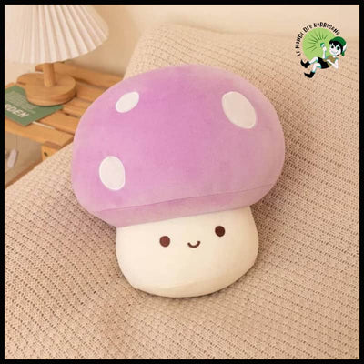 Jouets Peluche Champignons Mignons - Violet / 10cm - Coussins et couvertures avec des motifs de champignons