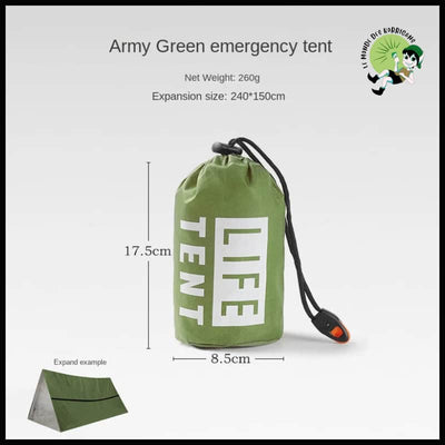 Kit Survie Complet Deux Personnes - Ensemble Tente Vert - Tentes légères avec motifs naturels