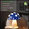 Lampe Champignon LED Bicolore - Blanc & Bleu - Lampes et éclairages en forme de champignon