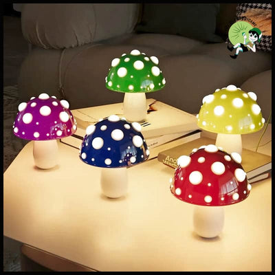 Lampe Champignon LED Bicolore - Lampes et éclairages en forme de champignon