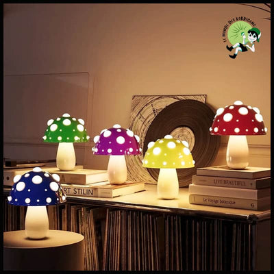 Lampe Champignon LED Bicolore - Lampes et éclairages en forme de champignon