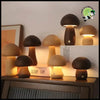 Lampe Champignon LED En Bois - Lampes et éclairages en forme de champignon