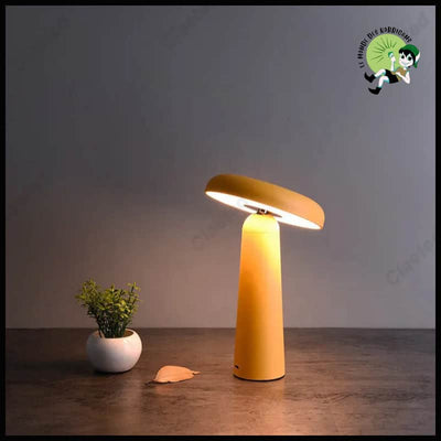 Lampe de Bureau Rechargeable - Jaune - Lampes et éclairages en forme champignon