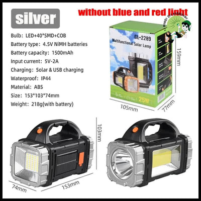 Lampe de Camping Rechargeable Solaire Étanche - Style B - Lampes camping solaires