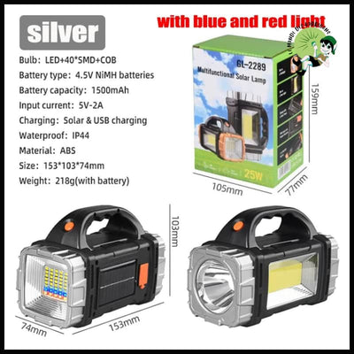 Lampe de Camping Rechargeable Solaire Étanche - Style D - Lampes camping solaires