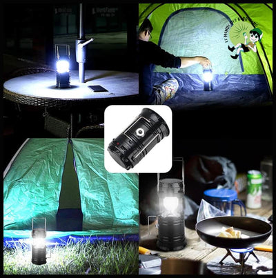 Lampe de Camping Rechargeable USB Étanche - Lampes camping solaires