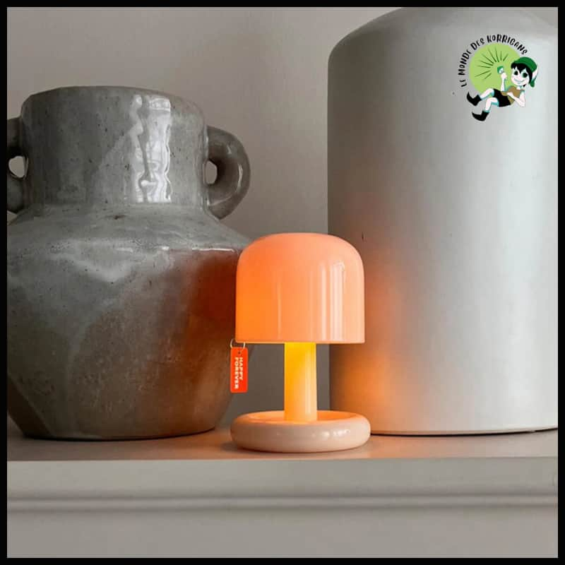 Lampe de Table Créative LED Champignon - Blanc - Lampes et éclairages en forme champignon