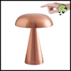 Lampe de Table LED Champignon - Or Rose - Lampes et éclairages en forme champignon