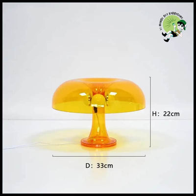 Lampe de Table LED Champignon - Transparent-Jaune / EU - Lampes et éclairages en forme champignon