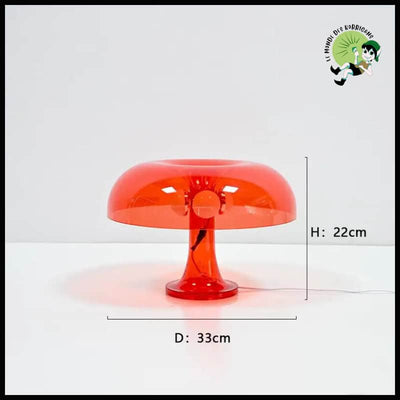 Lampe de Table LED Champignon - Transparent-Rouge / EU - Lampes et éclairages en forme champignon