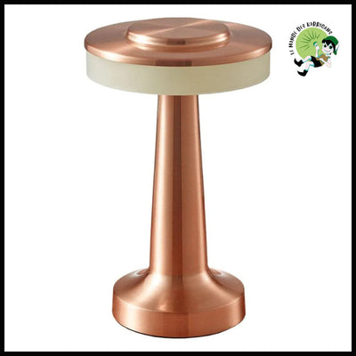 Lampe de Table LED Rétro - Or Rose - Lampes et éclairages en forme champignon