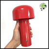 Lampe de Table Rechargeable Design Italian - Rouge / Chargement type C - Lampes et éclairages en forme champignon