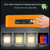 Lampe de Travail Portable et Rechargeable à LED Solaire 6000mAh - Orange - Lampes camping solaires