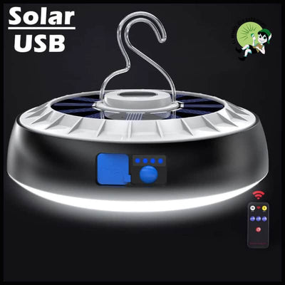 Lanterne de Camping Solaire Rechargeable avec Télécommande LED - Lampes camping solaires