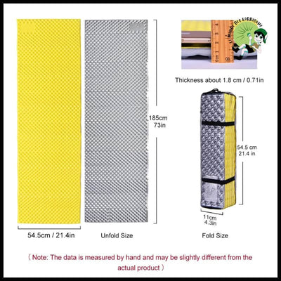 Matelas de Camping Portable - Couvertures pique-nique naturelles