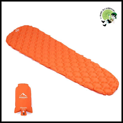 Matelas Gonflable de Camping Widesea - Orange Avec Airbag - Couvertures pique-nique naturelles