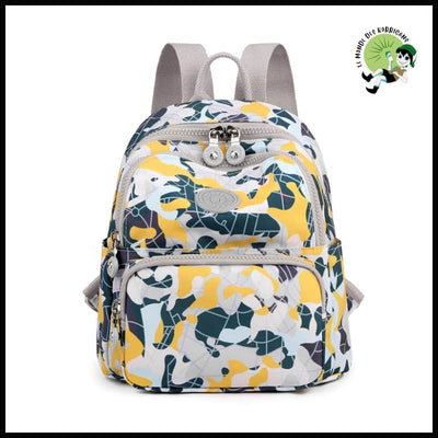 Mini Sac à Dos Femme Imperméable - Style 3 - dos avec motifs floraux et naturels