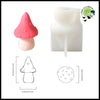 Moule à Bougie Créatif en Silicone 3D - Champignon A - Bougies rituelles base de cire naturelle