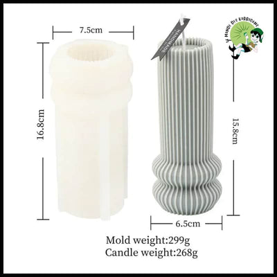 Moule à Bougie Cylindrique DIY Nouveau - Bougies rituelles base de cire naturelle