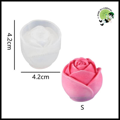 Moule en Silicone Pour Bougie Parfumée Bouquet de Roses - A-S - Bougies rituelles à base cire naturelle