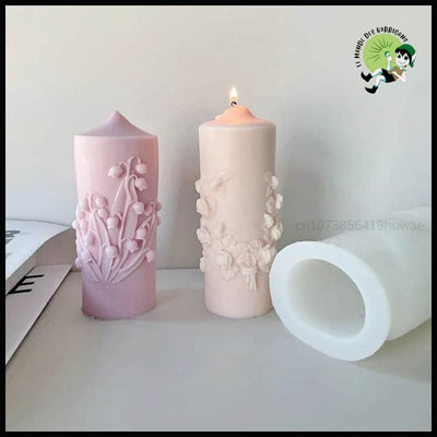 Moule en Silicone Pour Bougie Parfumée Bouquet de Roses - Bougies rituelles à base cire naturelle