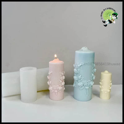 Moule en Silicone Pour Bougie Parfumée Bouquet de Roses - Bougies rituelles à base cire naturelle