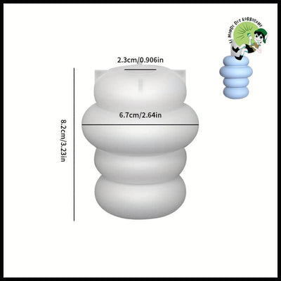 Moule en Silicone pour Porte-Bougie Résine Époxy - C - Bougeoirs sculptés à la main