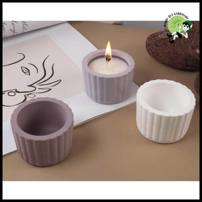 Moule en Silicone pour Tasse Ciment - 1 - Bougies rituelles à base de cire naturelle