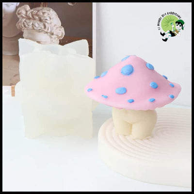 Moule Silicone Champignon Bougie - A - Bougies rituelles à base de cire naturelle