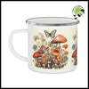 Mug Magique Champignon Papillon - Blanc / 301-400ml - Ustensiles de cuisine spécifiques aux champignons