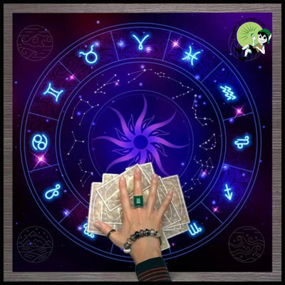 Nappe de Tarot des 12 Constellations pour la Divination - Kits d’initiation à divination