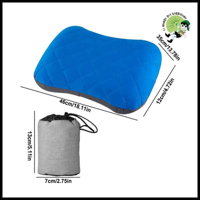 Oreiller de Camping Ultraléger - Bleu - Accessoires voyage durables