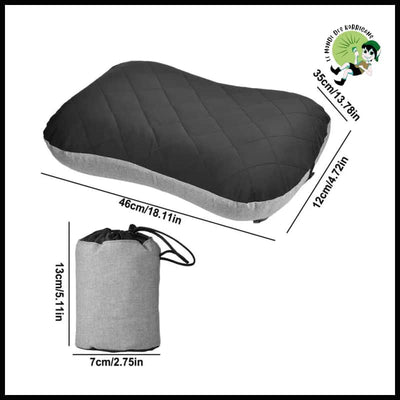 Oreiller de Camping Ultraléger - Noir - Accessoires voyage durables