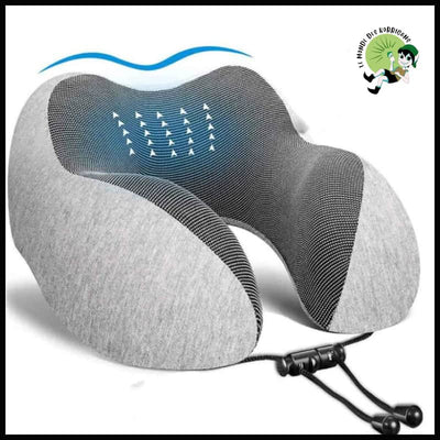 Oreiller de Voyage en Mousse à Mémoire Forme U - Accessoires voyage durables